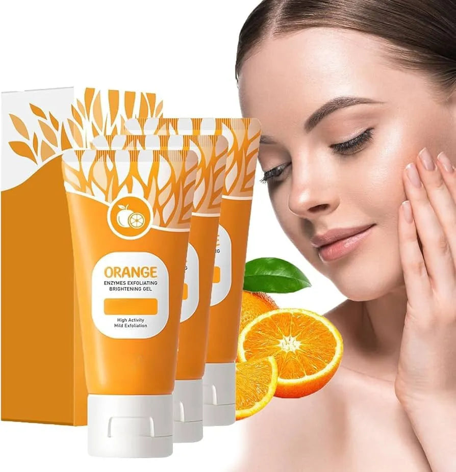 Orange Exfoliating Gel | Deep Cleansing Brightening Face & Body Scrub 50G | Lotloo
