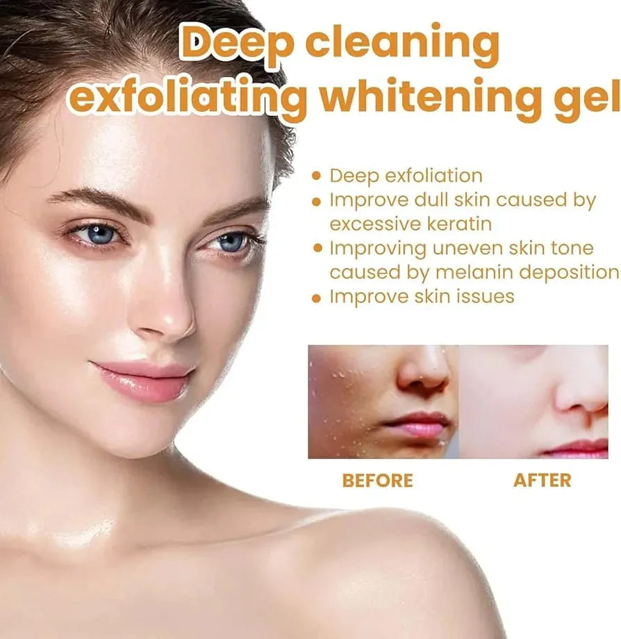 Orange Exfoliating Gel | Deep Cleansing Brightening Face & Body Scrub 50G | Lotloo