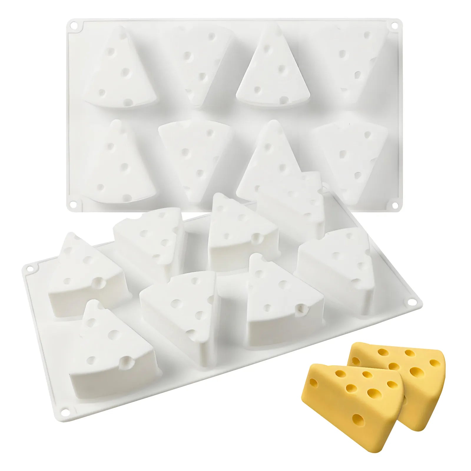 3D Silicone Molds Cheese Shaped | Non-Stick Baking Pan for Cake, Dessert, Mousse & Pastry | Lotloo
