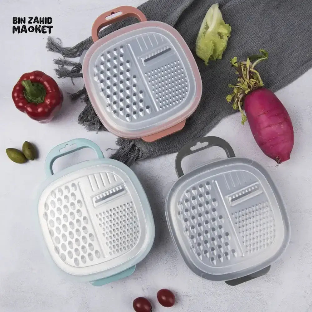 4 in 1 Multi Grater with Storage Case – Vegetable Slicer, Shredder & Zester Tool | Lotloo