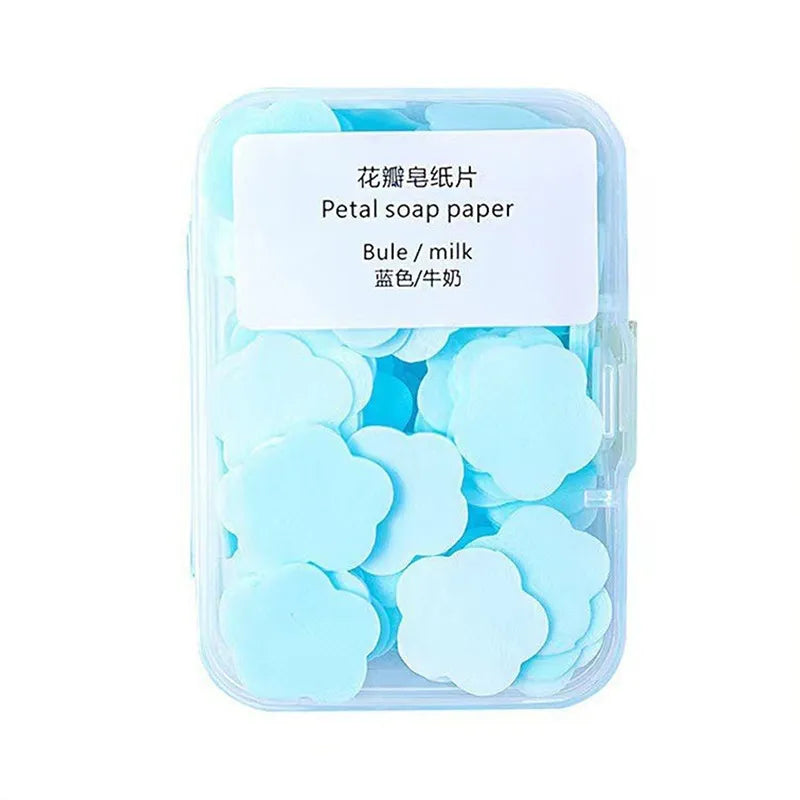Flower Soap Big Box Travel-Friendly Disposable Hand Wash | Pack of 2 Mini Flower Soap | Lotloo