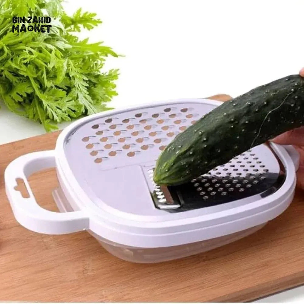 4 in 1 Multi Grater with Storage Case – Vegetable Slicer Shredder Kitchen Tool | Lotloo