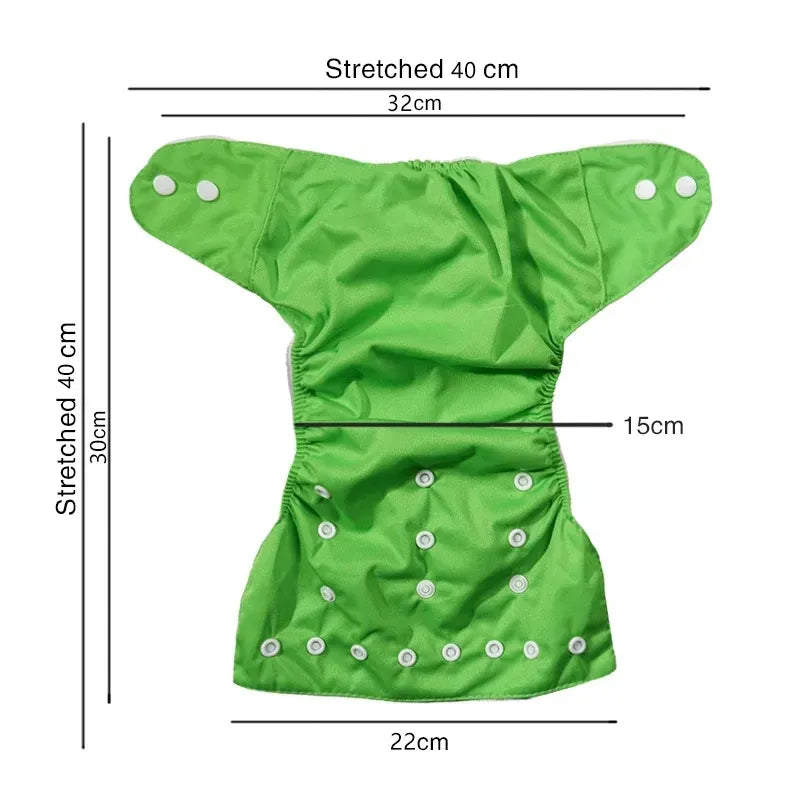 Button Diaper Adjustable | Washable Baby Cloth Diaper – Reusable Training Pant for Newborns (0–2 Years) | Lotloo