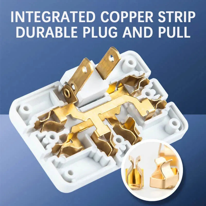 3 in 1 Rotatable Socket Converter – 180° Adjustable Flat Plug Extension (Pack of 3) | Lotloo