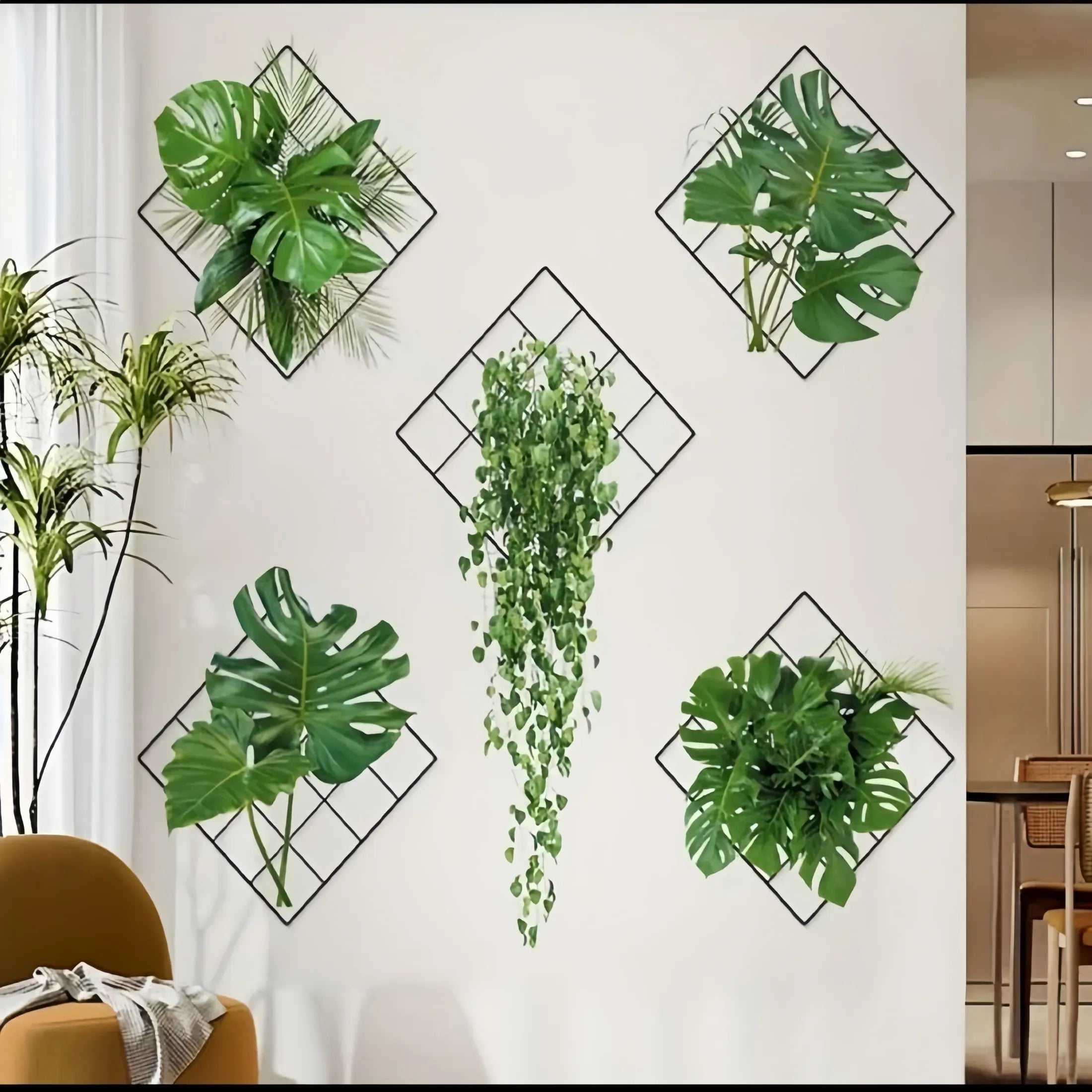 Grass Wallpaper Sheet 3D | Artificial Plant Wall Sticker Waterproof Home Decor | Lotloo