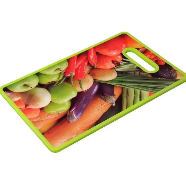 Chopping board Vegetable Print Size 14.5 by 9 Inch | Plastic Cutting Board for Fruits & Vegetables | Lotloo