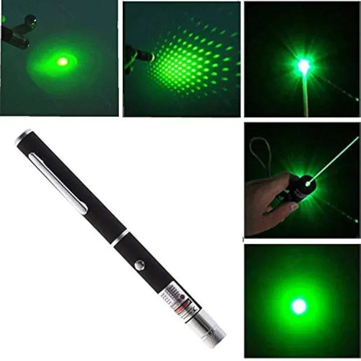 Metal Green Multipurpose Laser Light | Pointer Pen – 10 km Range & Disco Light | Lotloo