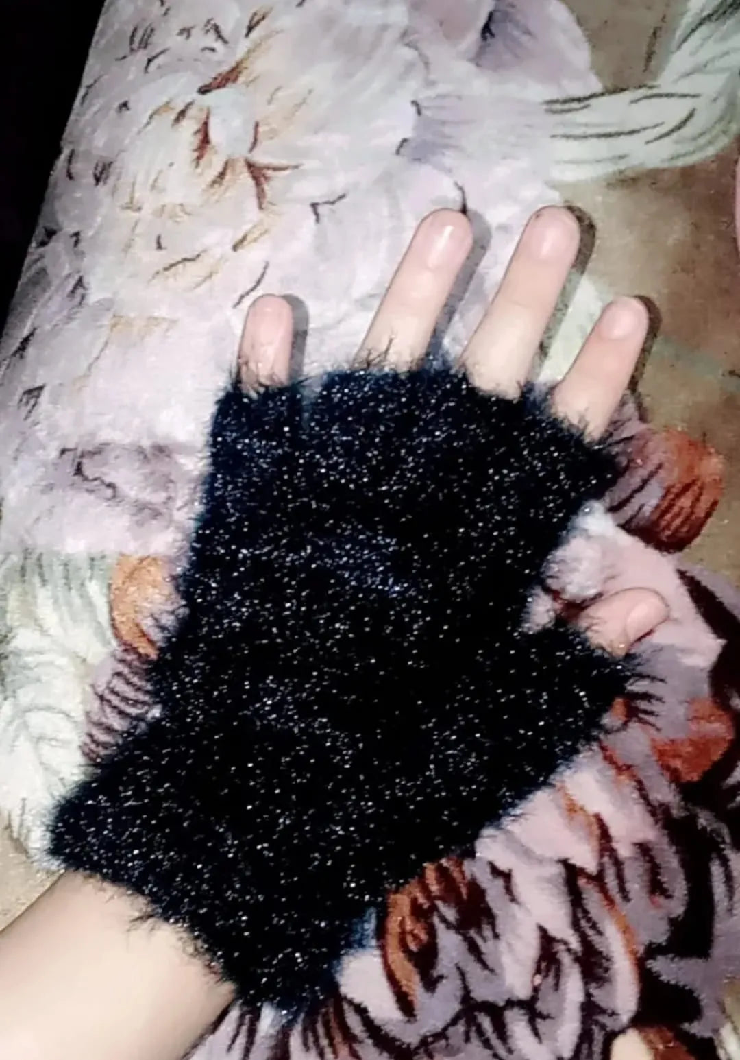 WINTER HAHLF FINGER GLOVES |  for Women Plush Warm Fingerless Gloves (Multicolor) | Lotloo