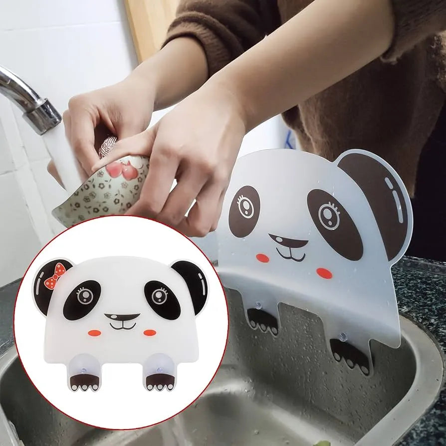 Kitchen Sink Water Splash Guard Panda Design – Splash Proof Shield for Clean Kitchen | Lotloo